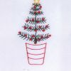 Fancy Christmas tree Embroidery Design