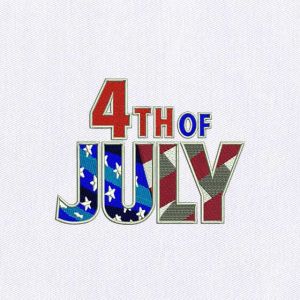 4th of July Embroidery Design