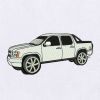 Unruffled and Serene SUV Car Embroidery Design