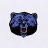 Vicious Bear Embroidery Design | Wild Animal Embroidery Design | Roar Bear Head Machine Embroidery File