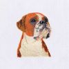 Valley Bulldog Embroidery Design | Animal DST File | Dog PES Embroidery File | Pet Animal Machine Embroidery Design