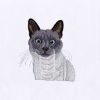 Beady Eyed Cat Embroidery Design | Animal Embroidery Design | Cat Machine Embroidery File