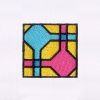 Colorful Geometric Quilting Embroidery Design