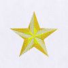 Luxurious Gold Star Embroidery Design