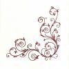 Maroon Vines and Leaf Border Embroidery Design