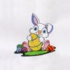 Charming Rabbit and Easter Egg Embroidery Design