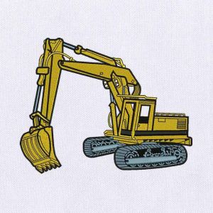 Construction Heavy Vehicle Embroidery Design