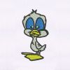 Puzzled Blue Eyed Duckling Cap Embroidery Design