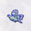 Colorful Flying Bird Embroidery Design