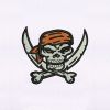 Bone Knives and Pirate Skull Cap Embroidery Design