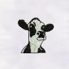 Cow Face Embroidery Design | Farm Animal Embroidery Design | Cow Machine Embroidery File | Animal Embroidery Design