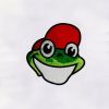 Smiley Frog Face Machine Embroidery Design
