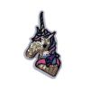 Multi Color Hairs Unicorn Patch