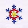 Colorful and Chilly Snowflake Embroidery Design