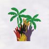 Colorful Hands with Palm Tree Embroidery Design