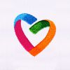 Colorfully Creative Heart Embroidery Design