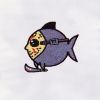 Little Fish with Panga Tool Embroidery Design