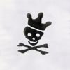 Danger Sign Skeleton 3D Puff Embroidery Design