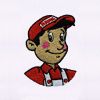 Cute Little Blushed Out Boy Embroidery Design