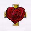 Heart Rose and a Cross Embroidery Design