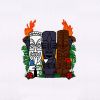 Exquisite Hawaiian Tiki Statues Embroidery Design