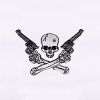 Cross Hands Skull Gunslinger Embroidery Design