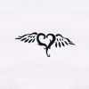 Exquisite Heart with wings Embroidery Design
