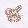 Childlike Glee Filled Bunny Rabbit Embroidery Design