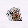 King and Ace of Spades Cards Embroidery Design