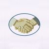 Mutually Appeasing Shaking Hands Embroidery Design