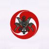 Ronin Symbol and Samurai Mask Embroidery Design