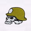 Army Hat Wearing Skull Embroidery Design