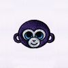 Mesmerizing Purple Monkey Embroidery Design