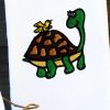 Turtle And A Bird Machine Embroidery Design