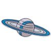 Grey and Blue Color Saturn Patch