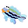 Cartoon Blue Fish Embroidered Patch