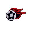 Flaming Soccer Patch