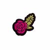 Pink Rose Iron on Patch