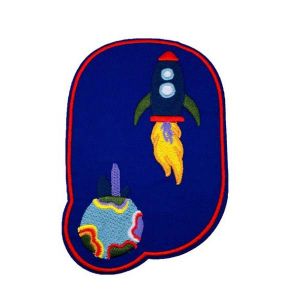 Embroidered Planet Rocket patch