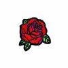 Red Rose Flower Iron on Patch