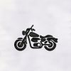 Heavy Motorbike Machine Embroidery Design