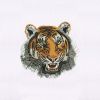 Ferocious And Wild Tiger Face Embroidery Design