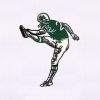 Young and Energetic Football Player Embroidery Design