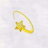 Shining Golden Star Embroidery Design