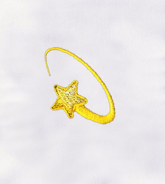 Download Shining Golden Star Embroidery Design Digitemb