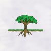 Tree with Root Machine Embroidery Design