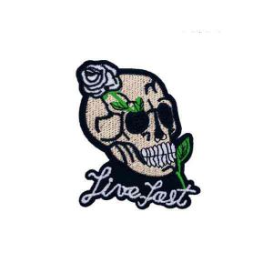 Skull And Roses Patch