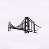 High Class Suspended Bridge Embroidery Design