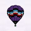 High Flying Hot Air Balloon Embroidery Design