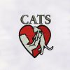 Love Cats Embroidery Design | Animal Embroidery Design | Cat Lover Embroidery Design | Cat Machine Embroidery File